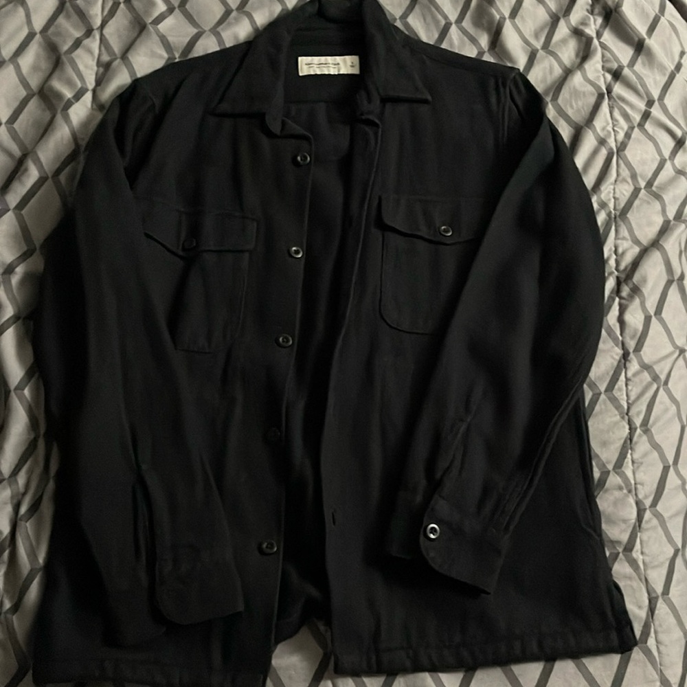 black abercrombie & fitch light coat